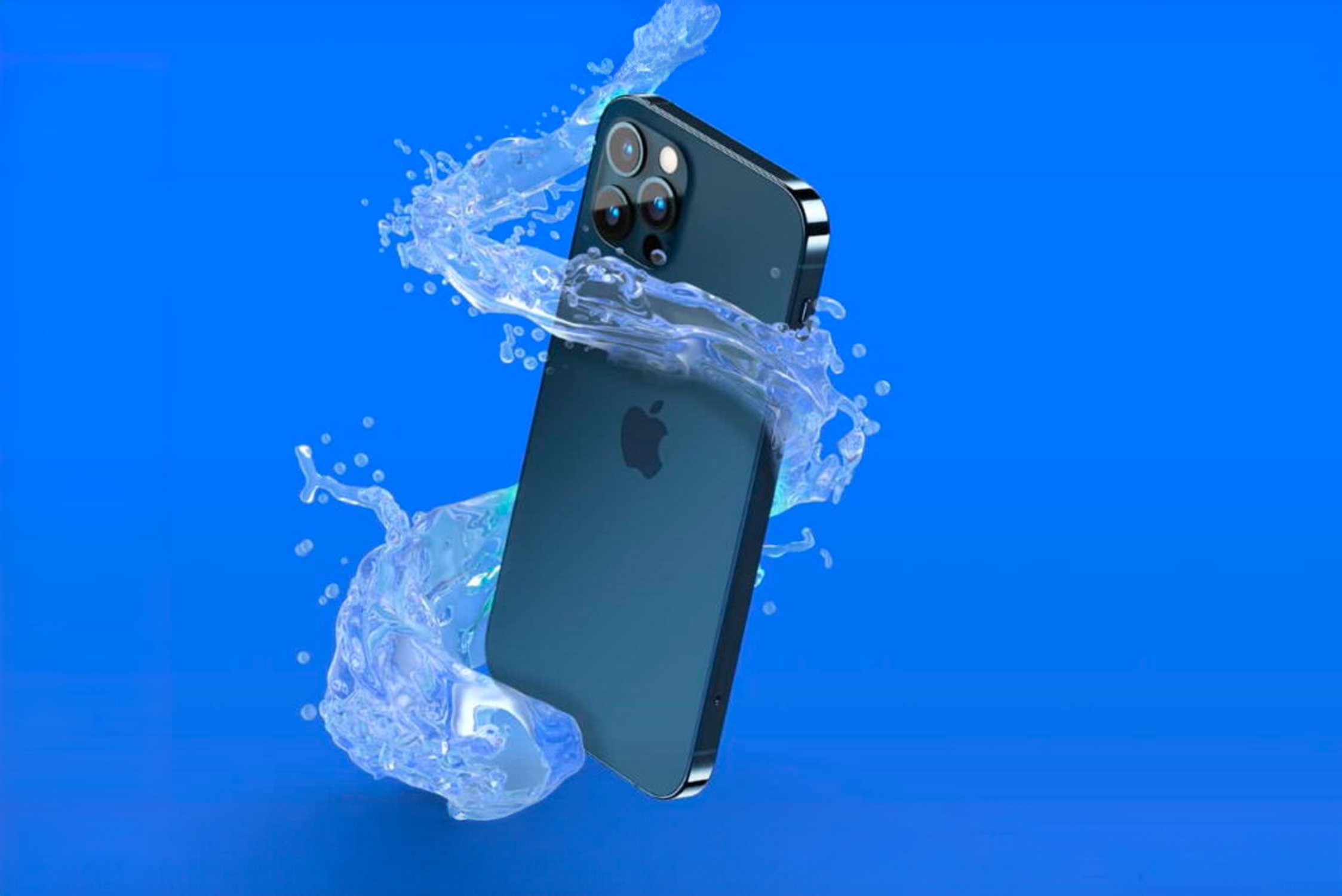 Téléphone dans l'eau